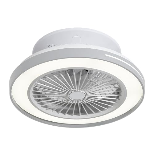 Sulion - Ventilador de Techo Robotto Blanco con Luz LED Regulable y Altavoz Bluetooth | Motor DC Silencioso 6 Velocidades | RGB Dinámico, Temporizador y Modo Invierno | IP20 Sulion - Ventilador de Techo Robotto Blanco con Luz LED Regulable y Altavoz Bluetooth | Motor DC Silencioso 6 Velocidades | RGB Dinámico, Temporizador y Modo Invierno | IP20
