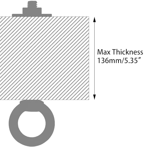 Image of M10 x 150mmStainless Steel Eye Bolt with Nuts 2 Pack, 3 /8 inch x 6 inch Long Shoulder Lifting Ring Eye Bolt for Boat & Hanging, Heavy Duty Marine Grade Threaded Eyebolts for Tie Down Outdoor