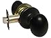 Dark Oil Rubbed Bronze Passage Hall Closet Door Oval Egg Style Knob Handle 6093DBR