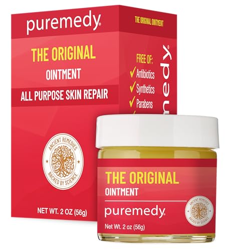Puremedy - Original Healing Ointment - All Natural First Aid Salve for Wounds, Burns, Cuts, Bug Bites, Bed Sores, and Skin Irritations - Safe for Adults & Kids (2 oz)