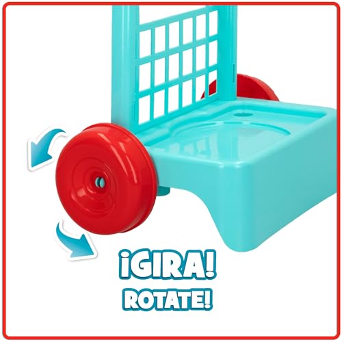 Miniatura 3 de Colorbaby 43282 - Carrito Limpieza Juguete, Set, Escoba, Fregona Con Cubo, Recogedor, Juguetes De Hogar, Para Niños De 3 Años, Infantil, Surtido