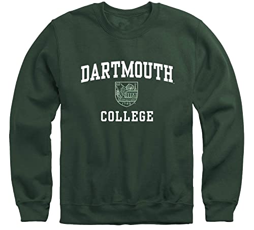 Ivysport Dartmouth College Crewneck Sweatshirt, Crest, Hunter Green, Small