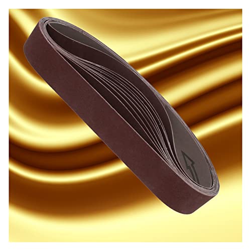 belt sander sanding belts 10pcs Grinding Aluminium Oxide Sanding Belts 3x21inch Abrasive Polishing Grinder Sand belts 533*75MM Aluminum Oxide 40/1000 Grits Wood Derusting ( Color : 60 grit , Size : 75