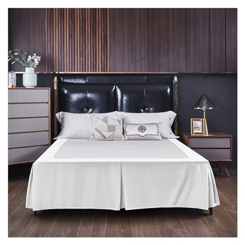 Gonna da Letto Gonna for Letto con Angoli divisi in Tinta Unita Gonna for Letto for Hotel for la casa Copriletto Twin/Full/Queen/King Size 1pc(Color 15,Twin 100x190x38cm)