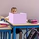 posionks 10 Stück Schreibtisch Trennwand Sichtschutz Schule Mehrzweck Trennwand Schreibtisch U-Förmiger Tischtrennwand Lernbüro Grundschule für Klassenzimmer, BüRo, Bibliothek, Mehrfarbig