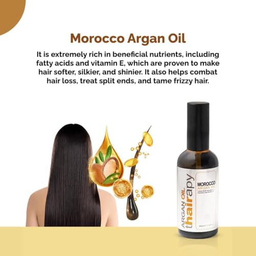 Image of CYNOS Argan Oil Thairapy Moroccan Argan Oil 100ml | Liquid Gold from Morocco | Deep Nourishment & Moisture for All Hair Types | Smooth & Shiny Finish