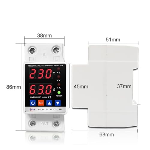 Voltmètre et relais de protection 80A pour éviter les pannes 220V