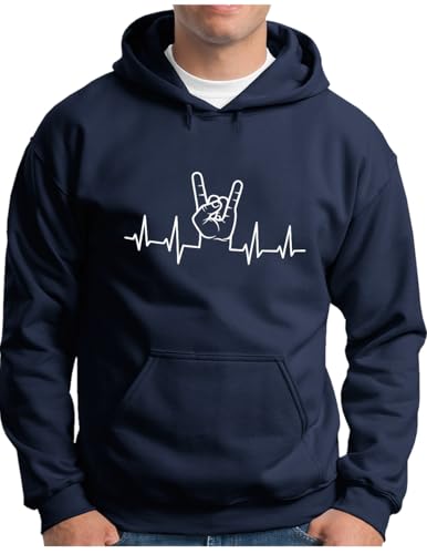Sweat à capuche Heavy Metal Homme Pull Rock Festival Musique OM3 5XL