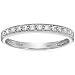 Vir Jewels 1/6 cttw Petite Diamond Wedding Band in 10K White Gold With Milgrain