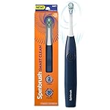 Spinbrush Smart Clean Battery Powered Electric Toothbrush, Soft Bristles, Midnight Blue
