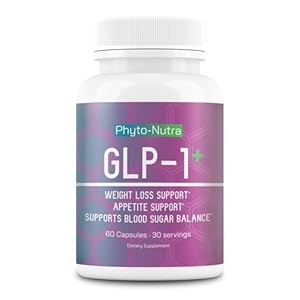 GLP-1 + (60 Capsules 1 Bottle) Vegan, Natural Supplement, Lab Tested, Weight Loss, Satisfy Hunger, Non-GMO, Gluten Free, GLP 1, GLP1