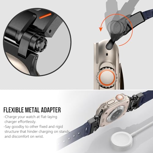 Image of KADES Rugged TPU Sport Band for Apple Watch Ultra 3 /2 /1 49mm, Metal Connectors for Apple Watch Series 11 /10 /SE3 46mm Series 9 /8 /SE2 /7 /6 /SE /5 /4 /3 /2 /1 45mm /44mm /42mm