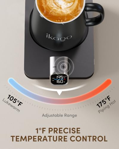 Coffee Cup Warmer & iKago Mug Set, 1℉ Precise Temp Control Mug Warmer - Image 2
