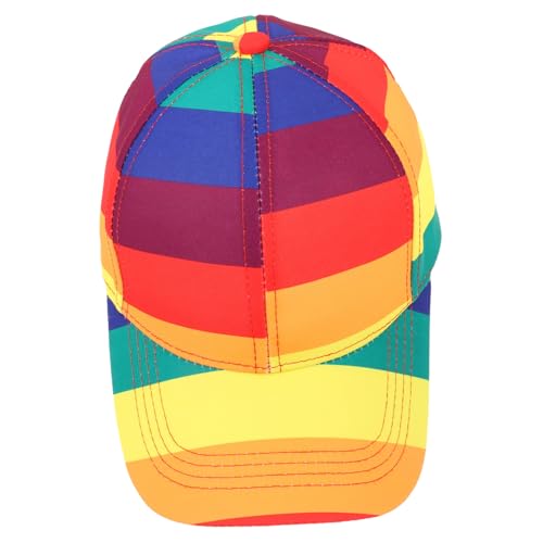Casquette de baseball arc-en-ciel en polyester pour le sport