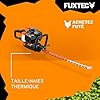 FUXTEC Taille-Haies Thermique FX-MH123ECO – Moteur 2T 25,4 cm³, Lame 560 mm, Coupe 28 mm, Ergonomique & Vibrations réduites