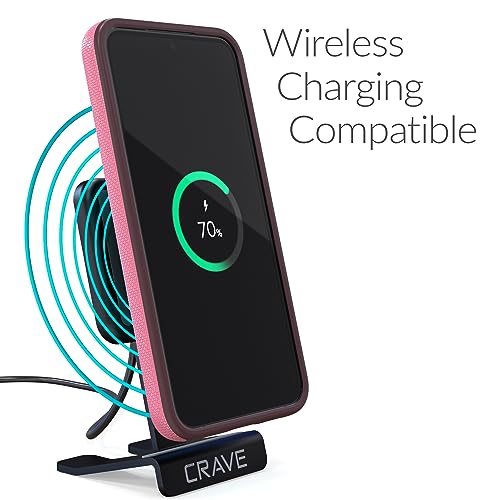 Image of Crave for Samsung Galaxy S23 FE Case, Shockproof Protection Dual Layer Case for Samsung Galaxy S23 FE (6.4 inch) - Berry