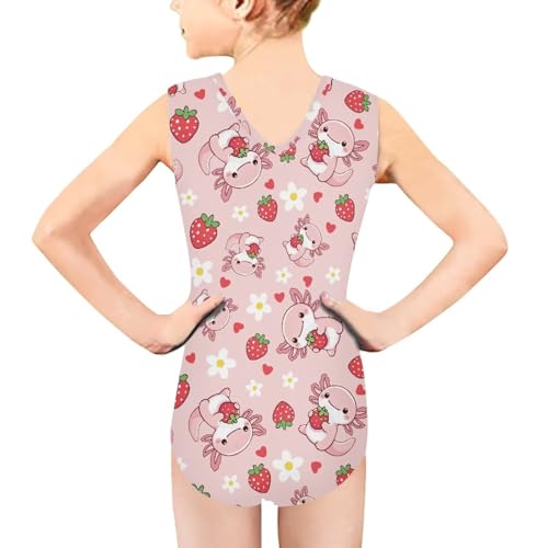 Image of INSTANTARTS Leopard Leotard Girl Gymnastics Toddler Tank Biketards One Piece