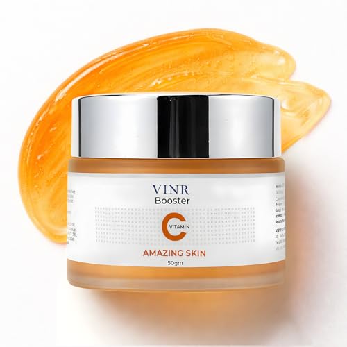 Image of VINR 10% Vitamin C Face Moisturizer with 2% Niacinamide & Hyaluronic Acid| Infused With Vitis Vinifera | Vitamin C Moisturizer for Face | Face Cream For Glowing Skin | Reduces Skin Dullness | Oil Free & Lightweight | For All Skin Types | 50gm