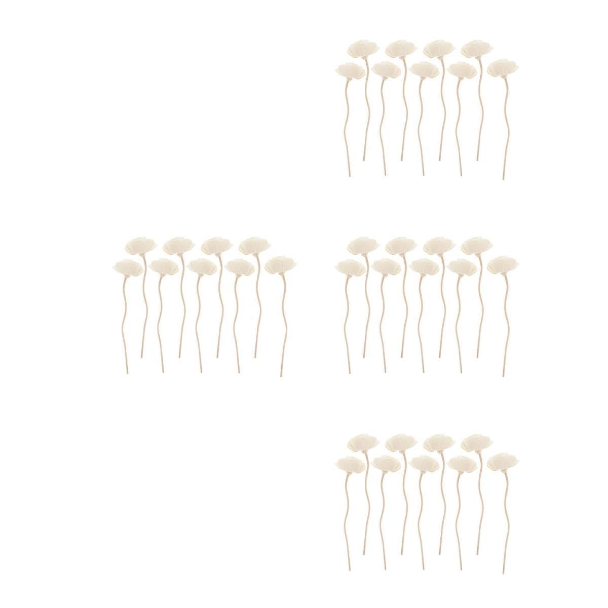 Cabilock 4sets Feuerlose Sticks Natürliche Rattan Diffusor Sticks Diffusoren Für Wohnkultur 9 Stücke * 4