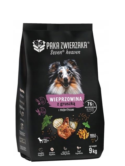 Karma sucha dla psa SEVENTH HEAVEN Wieprzowina z gruszką ''S'' 9kg