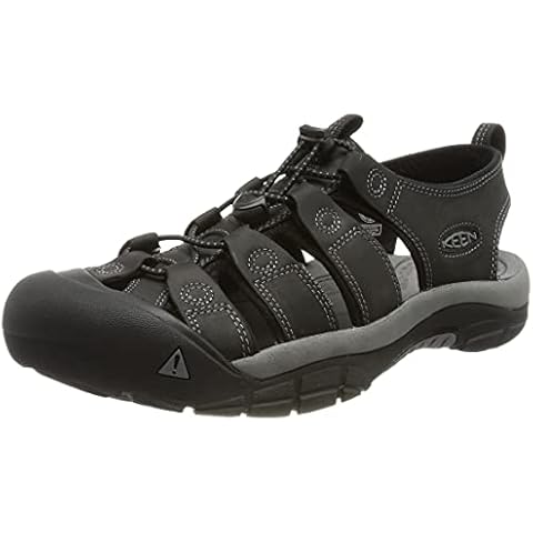 KEEN Herren Newport Sandalen, Black/Steel Grey Cover