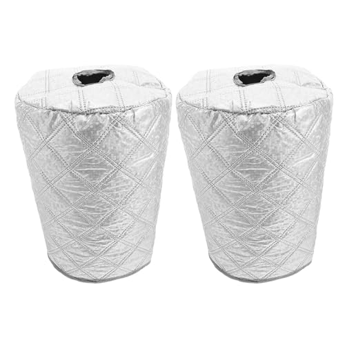 Tissu de couverture de seau argenté pour distributeur d'eau x2