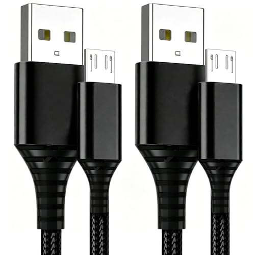 Cable PS4,2Pack 3M Cable Chargeur pour Sony Manette PS4,Play-Station 4,DualShock 4,PS4 Pro/Slim,Xbox One/Xbox One S/Xbox One Elite/Xbox One X,Cordon de...