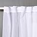 MYSKY HOME Crushed Voile Short White Sheer Curtains for Bedroom Rod Pocket See Through Crinkle Clear Sheer Curtains(2 Panels, 51