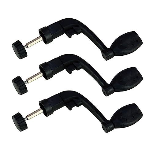 TopHomer 3 Pack Fishing Reel Handle Rotatable Adjustable Handle Grip Crank Folding Arm Spinning Reel Handle Universal from 200 to 500 Sized Fishing Reels