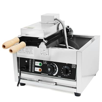 1500W Edelstahl Elektrisch Waffelbissen Bubble Waffle Maker Waffelmaschine Timer: 0~5 Min Kommerzielle Waffelkugelmaschine Aus Edelstahl 50~300℃ – Bild 5