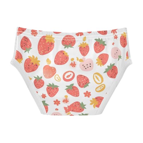 KLL Vector Strawberry Pattern Design Toddler Boy Soft Briefs Breathable Children Panties2