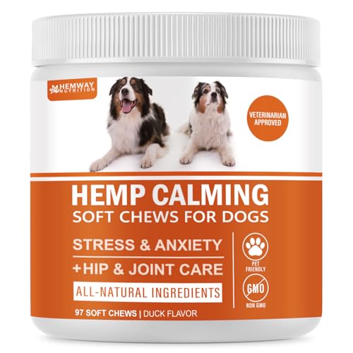 Image of Calming Chews for Dogs - All Ages & Sizes - Calming Support Supplement for Dogs - Duck Flavor | 97 Count