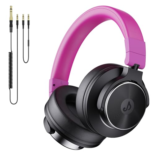 Rumoon Wired Over Ear Headphones, Studio Monitor & Mixing DJ Headphones with 50mm Neodymium Drivers...