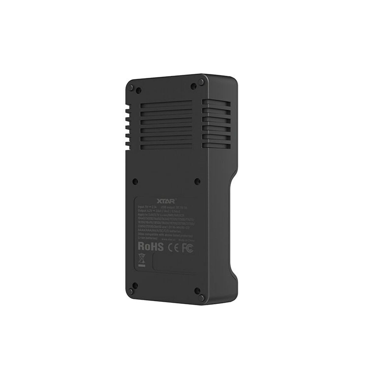 XTAR VC2SL Chargeur 2 Slots LCD Couleur – Li-ion / Ni-MH / Ni-Cd + Fonction Powerbank USB-C