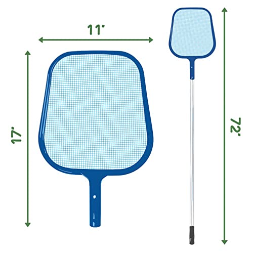 Pool Skimmer With 5-Foot Aluminum Pole By Splashtech #TOP5