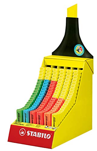 STABILO Textmarker BOSS ORIGINAL, 120er Karton-Display, Sie erhalten 1 Packung, Packungsinhalt: 120 er Set
