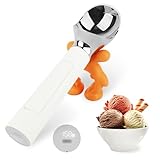 NEWEST Heated Ice Cream Scoop, Rechargeable Electric Ice Cream Scoop, Maximum Heating up to 158℉ for Hard Ice Cream (White)