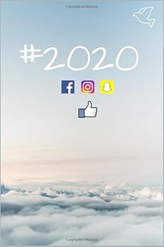 Hashtag 2020 Social Media Themed Journal : 6 X 9 200 Blank Pages