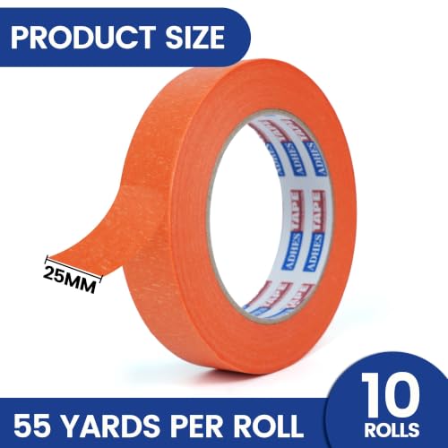 Image of Adhes Orange Masking Tape Painter Tape 25mm x 50m
