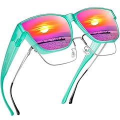 A14 Matte Green Frame/Purple Mirrored Lens