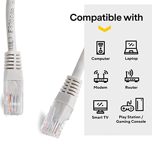Cable CAT-6 de 7.62 m con conectores RJ45 gris miniatura 4