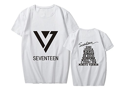 Xllife Kpop Seventeen New Album Same T-Shirt Woozi Vernon Jeonghan Joshua Tee Shirt S White