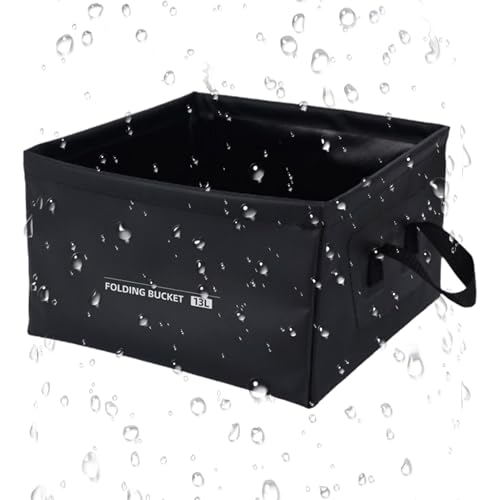 Cuenca De Vajilla Al Aire Libre,Cubo de Ducha Plegable de Trece Litros | Contenedor Multifuncional de Almacenamiento de Agua, Accesorios Nómadas para Actividades Exteriores, Uso Diario