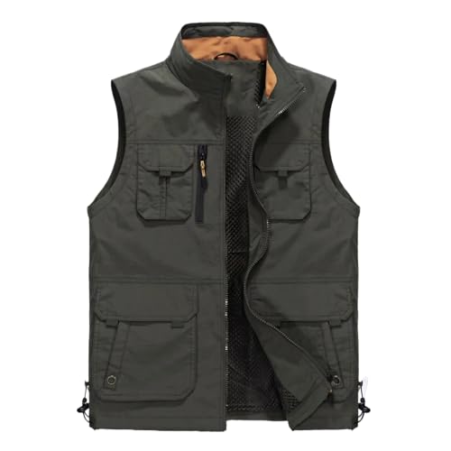 Veste de pêche homme imperméable et respirante avec multi-poches pour le printemps