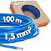 Produktbild 100 Meter Lapp 4520021 H07V-K 1,5 mm² blau Verdrahtungsleitung I Aderleitung flexibel I Litze 1,5mm2 I Verdrahtung feindrätig I Einzelleitung Zählerschrank I Kabel eindrähtig für Schaltschrank