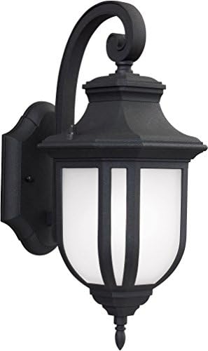 Generation Lighting 8636301EN3-12 Medium One Light Outdoor Wall Lantern Black