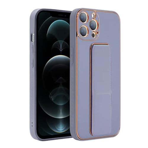 �y�m�w�_�y�d�m�h�w iPhone12 Pro Max �p �P�[�X �o���h�t �o���p�[ �X�^���h �J�����ی� �����h�~ ZX-shineegrip (�u���[�O���C)