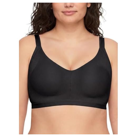 Warner's womens Easy Does It Underarm Smoothing With Seamless Stretch Wireless Lightly Lined Comfort Rm3911a Bra, Rich Black, Large US