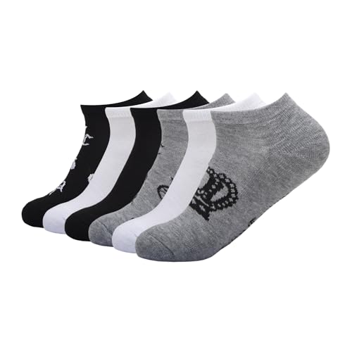 6 Pack Juicy Couture Shortie Crew No Show Socks