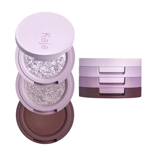 Kaja Beauty Bento Collection - Bouncy Eyeshadow Trio | Burnt Sandy Brown Tones, Travel Size, 13 Velvet Dream, 2019 Allure Best of Beauty Award, 0.03 Oz